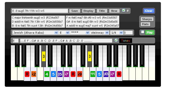 Pocket Piano Chord Name Finder With Sound